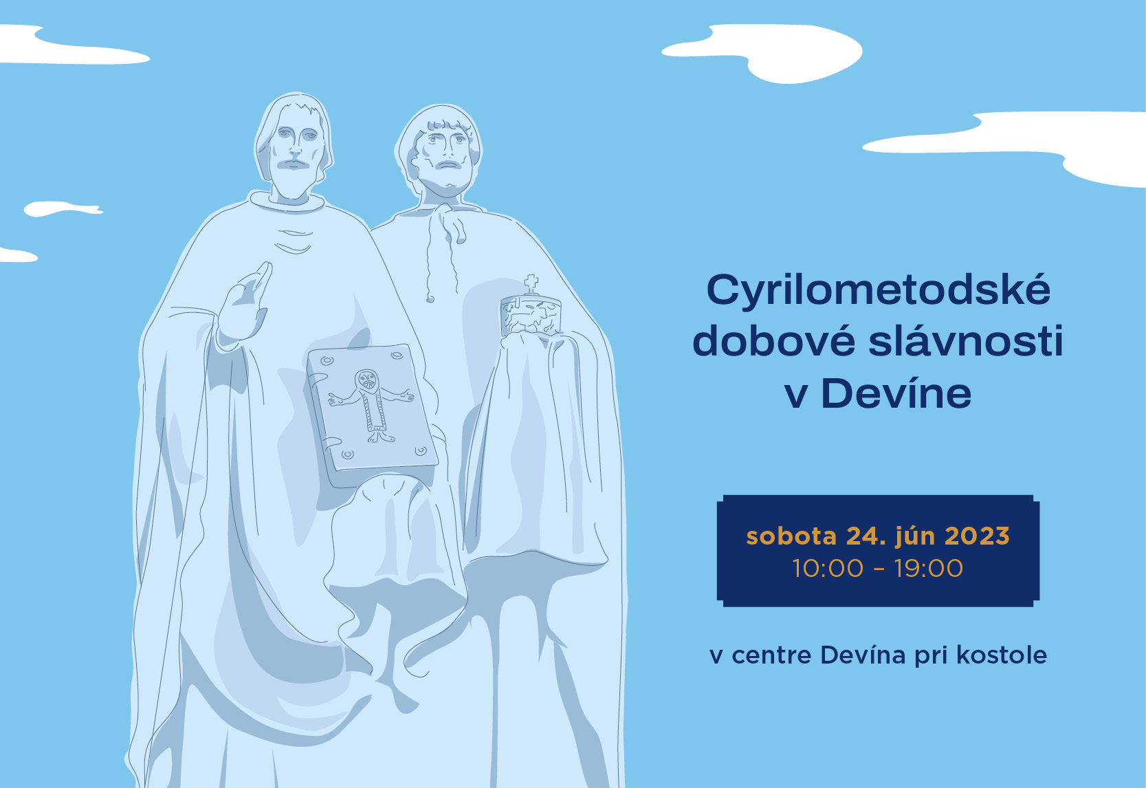 Dňa 24.6 sa v mestskej časti Devín  konalo podujatie Cyrilometodské dobové slávnosti v Devíne.